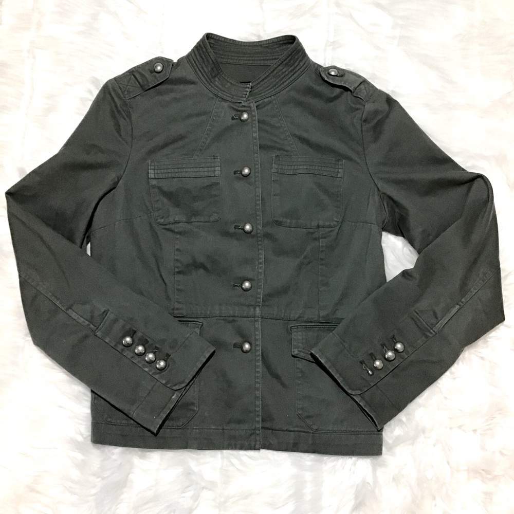 Mossino Women’s Dark Green Military Jacket